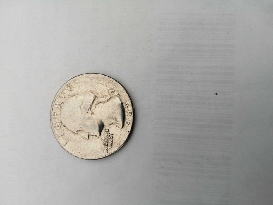 Quarter dollar 1965, перевертыш.