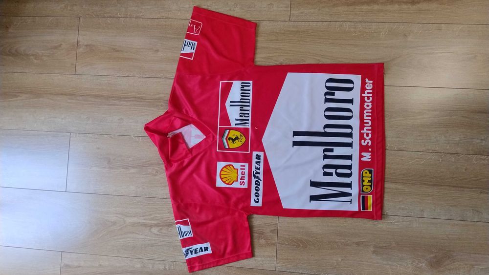 kolekcjonerska sportowa koszulka t-shirt Michael Schumacher Ferrari 96