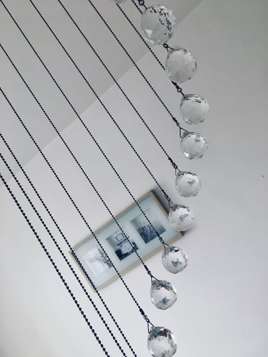 Lampa żyrandol kryształki