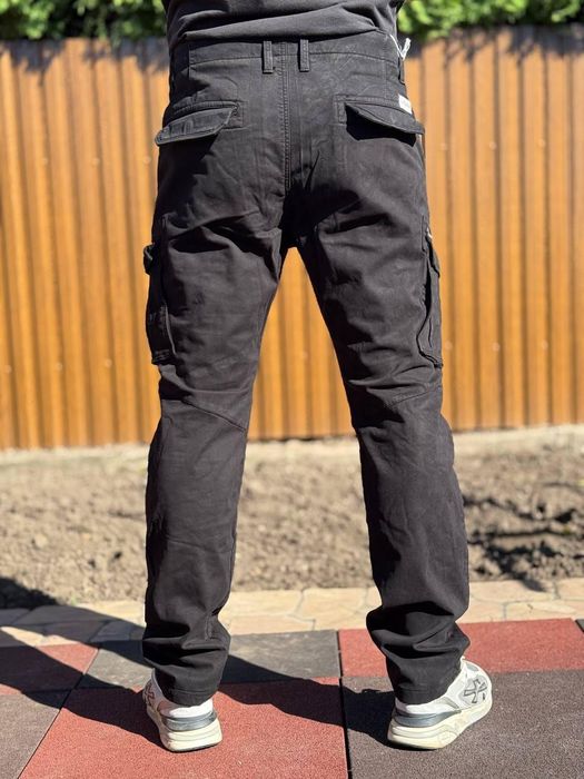 Штани чоловічі карго утеплені Loshan сірі чорні олива