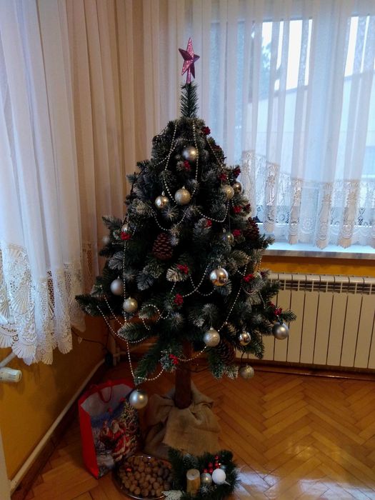 Choinka Sztuczna na pniu (gęsta)-Sosna Diamentowa-160cm (producent)