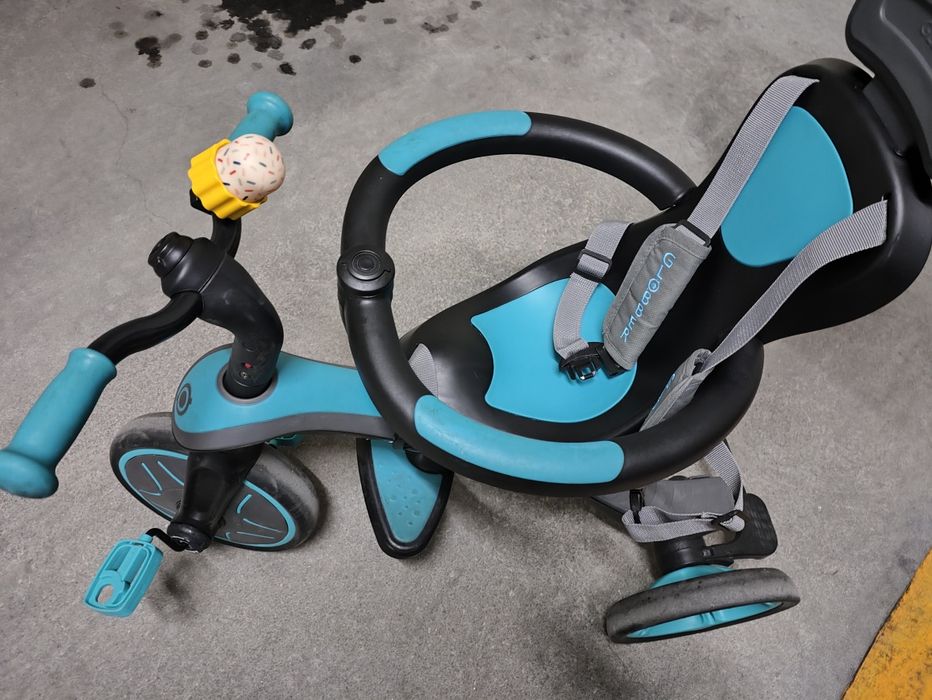 Globber - Explorer Trike 4 in 1 - All in One Toddler Tricycle and Balance Bike 10m + to 5+ Years Old, Teal