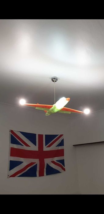candeeiro avião para teto personalizável