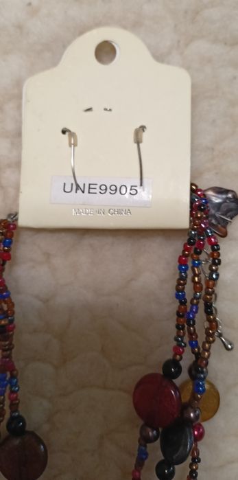 Набір намисто та сережки яскраві