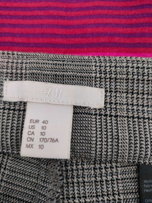 Spodnie damskie w kratkę H&M