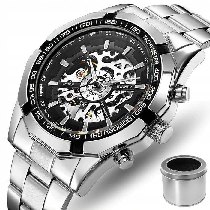 Zegarek Mechaniczny Automatyczny Winner + Pudełko