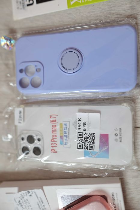 Zestaw do iphone 13 pro max - nowe 9 etui, 3 x szkło, 2 x szkna aparat