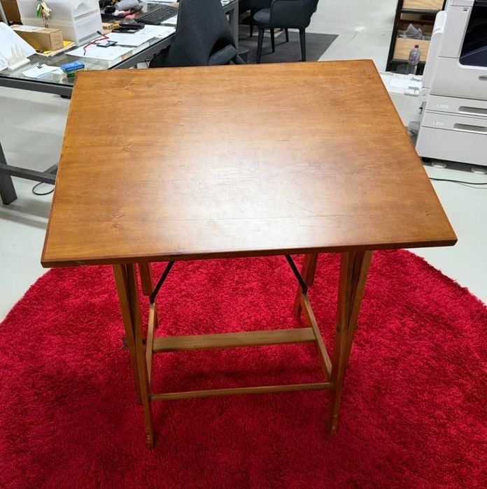 Estirador Profissional em Madeira (90x70cm)– Restaurado, Como Novo