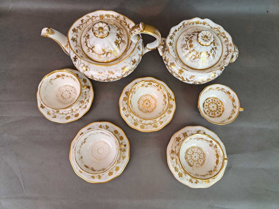 Serwis kawowy porcelanowy koniec XIX wieku