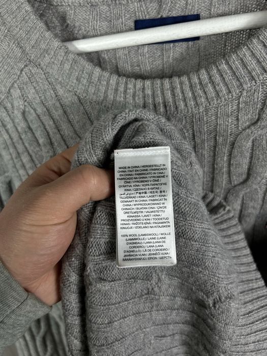 GANT  USA Cable Knit Wool шикарний шерстяний светр джемпер Оригінал