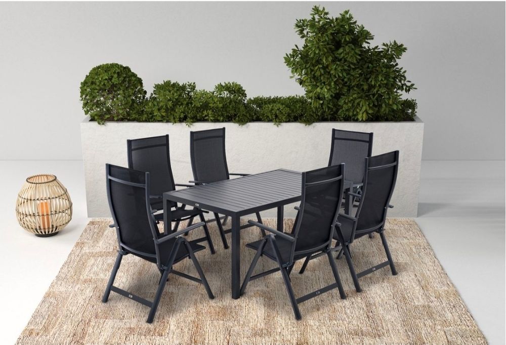 Zestaw mebli ogrodowych aluminiowy 6 osobowy.