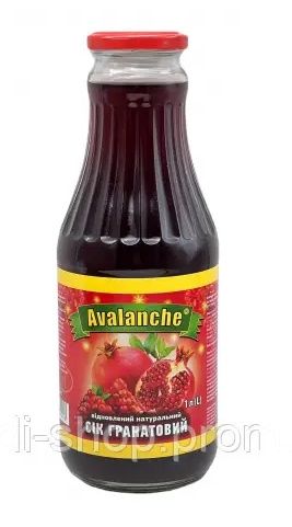 Сік гранатовий Аваланч Avalanche 1L 8шт/ящ