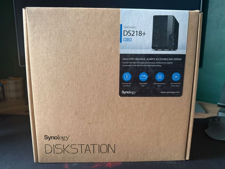 Synology DS218+ 6GB RAM 2x4TB NAS