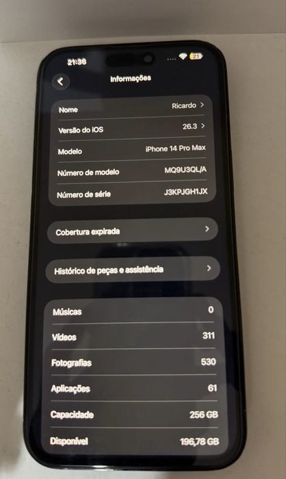 Iphone 14 Pro Max em otimo estado
