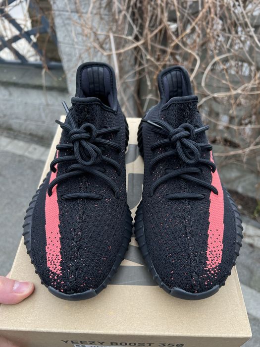 Adidas Yeezy Boost 350 V2 Red Stripe 2016 OG sneakersy niskie 41 1/3