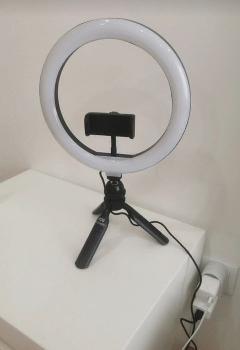 Ring light com tripé