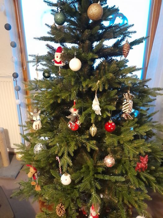 Choinka sztuczna silikonowa PE, 220 cm, jak żywa