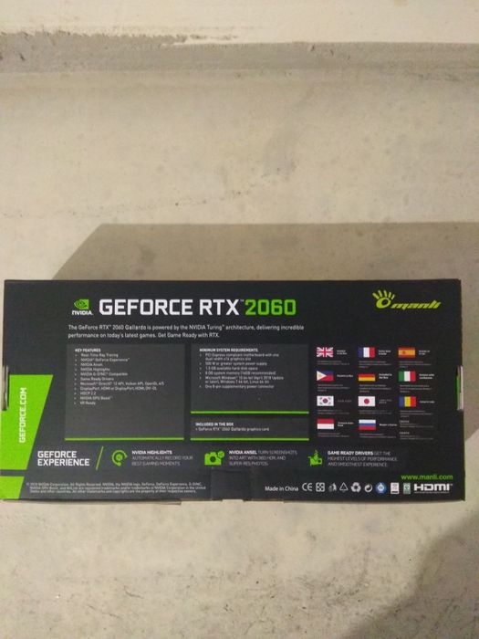 Продам Видеокарту Geforce RTX 2060 Manli