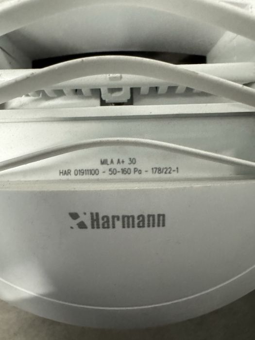 Anemostat kratka cisnienia systemowego Harmann MILA A+ 30 fi 100