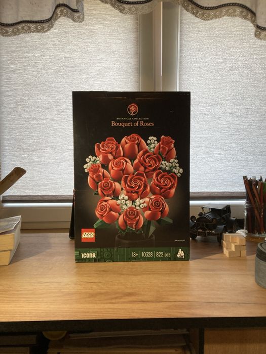 LEGO Icons 10328 Bukiet Róż – NOWY, komplet, otwarte pudełko