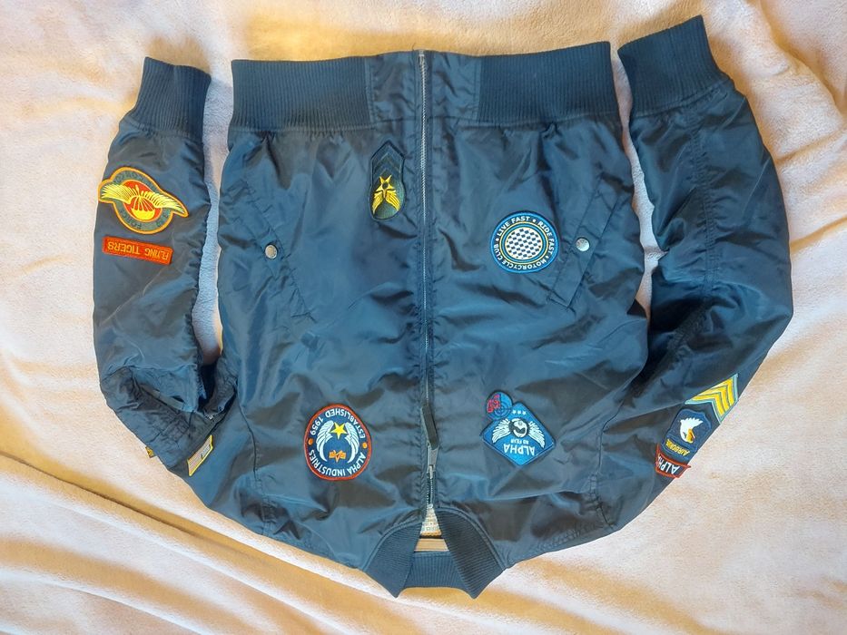 flek flyers ALPHA INDUSTRIES size L przejściówka czarna