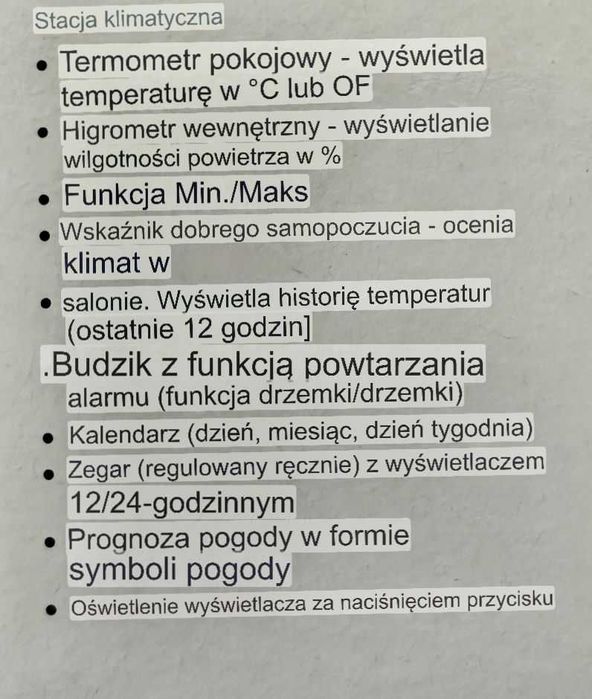 Cyfrowy termometr wewnętrzny LED