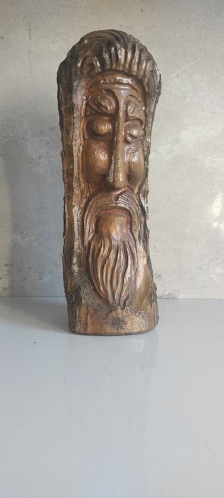Jezus Frasobliwy Piękna  figura z drewna