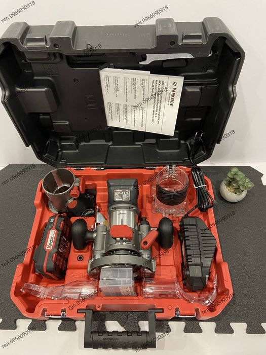 Фрезер акумуляторний, фрезерний верстат по дереву Parkside Німеччина