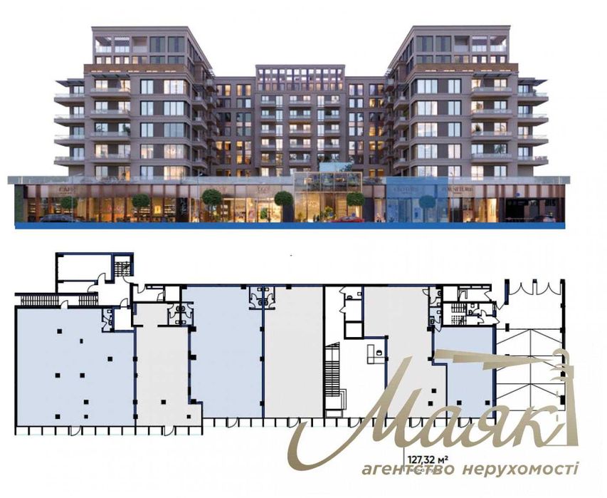 Продаж фасадного приміщення 127,3 м.кв. ЖК Олегів, Татарка, Центр