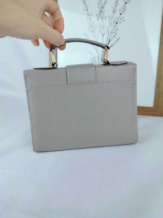 Nowa szara torebka zgrabna do ręki i na ramię