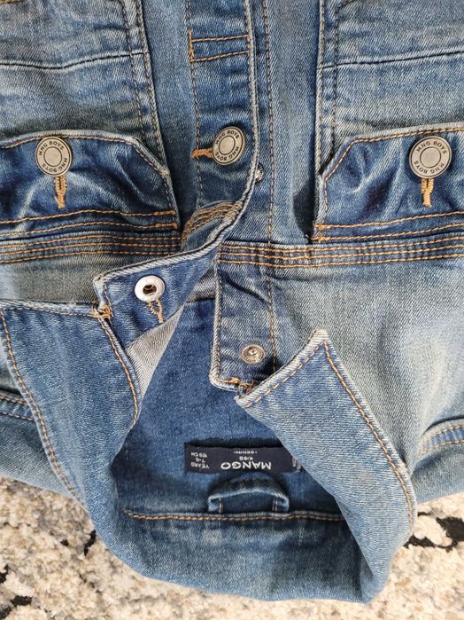 Bluza jeansowa i kamizelka 128