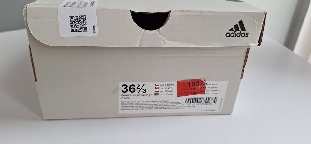 Buty adidas białe 36 2/3
