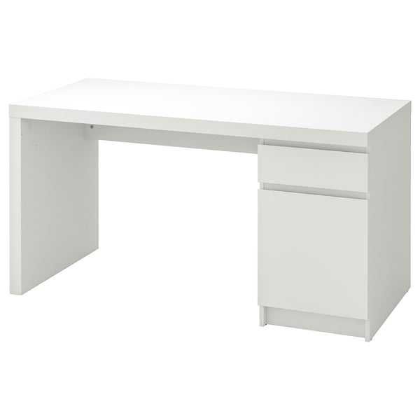 Biurko IKEA Malm białe r.140x65x73 cm-dostawa gratis