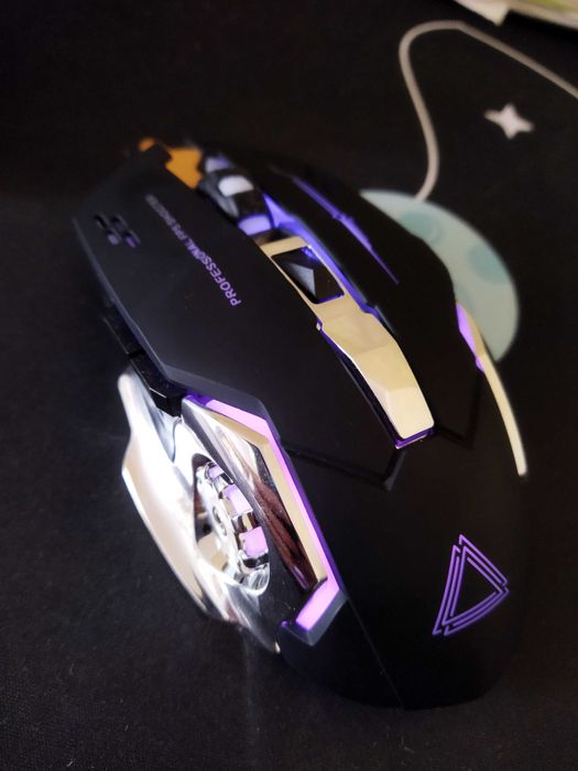 Мышка аккумуляторная беспроводная 2.4G. Bluetooth игровая