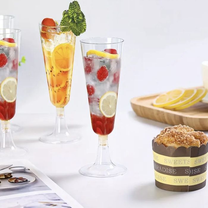 Набір пластикових бокалів для шампанського 6 шт 160 мл