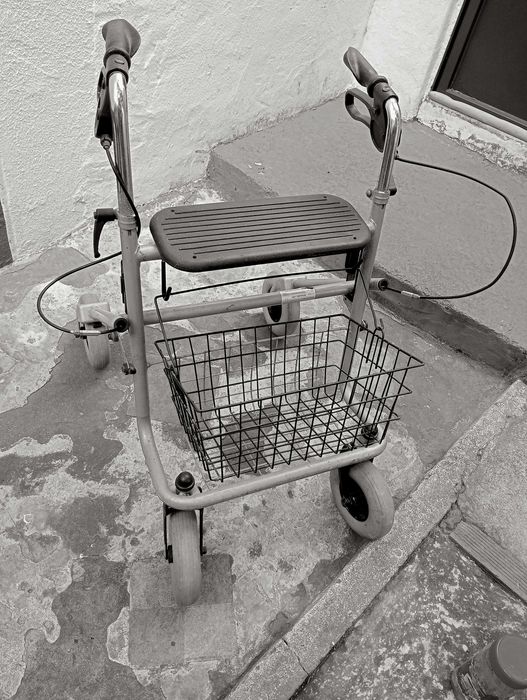 Andarilho de 4 rodas com travões em óptimo estado