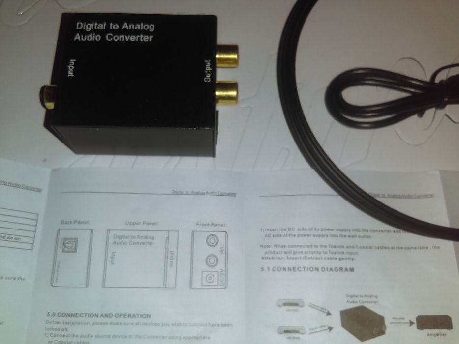 конвертер из цифрового аудио в аналоговое Digital to analog audio con.