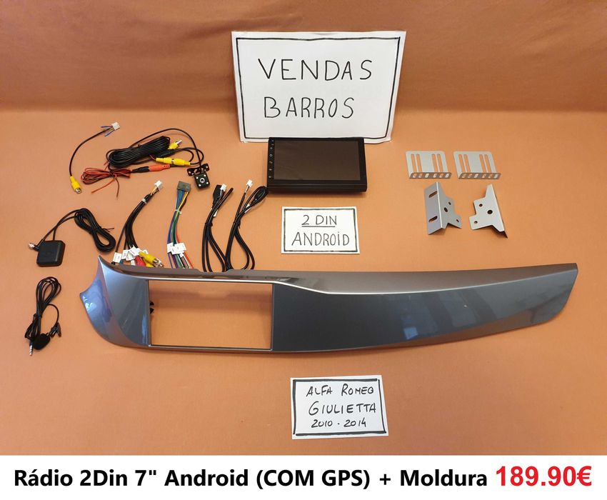 (NOVO) Rádio 2DIN 7" • Alfa Romeo Giulietta • Android GPS 940 [4+64GB]