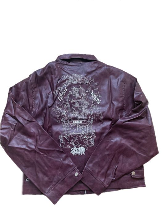 Leather Jacket ERD SS25 Red S M кожанка ERD