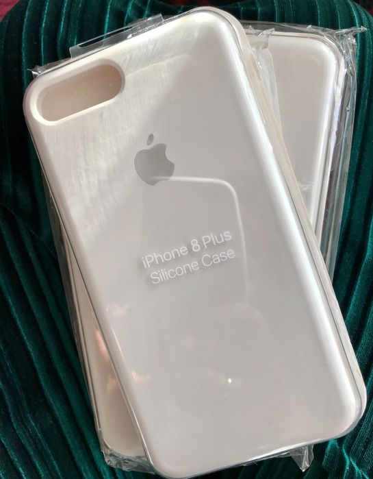 Чехол Silicone case для Apple iPhone 7 / 8 plus белый