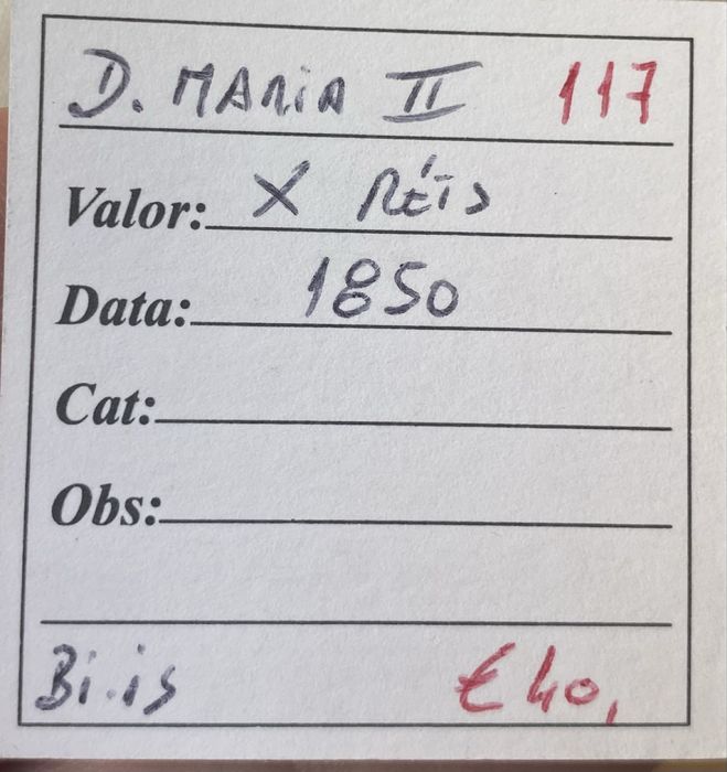 Moeda  117 - X Reis D MARIA II - 1850