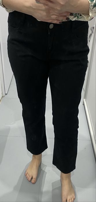 Czarne spodnie jeansy dżinsy papaya 16 xxl 7/8