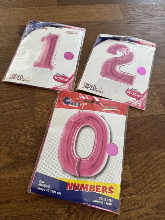 Balony w kształcie cyfer