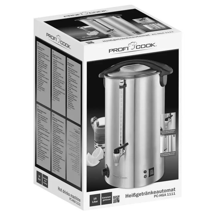 Апарат для приготування  гарячих напоїв на 16 л. ProfiCook PC-HGA 1111