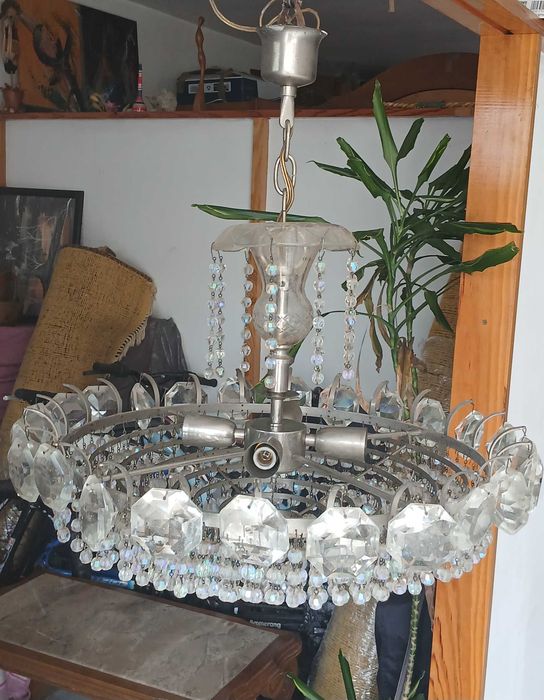 Candeeiro de sala vintage inox