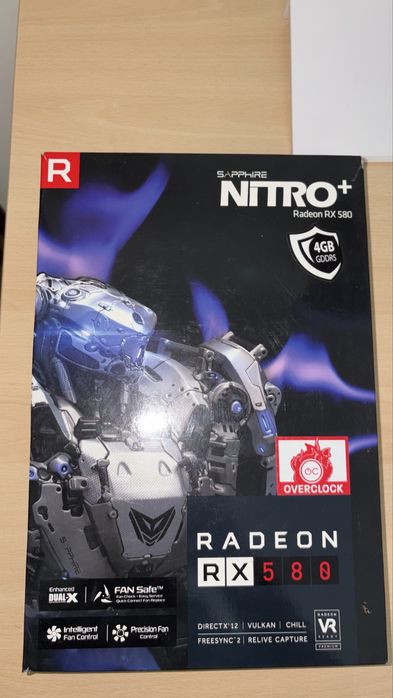 Placa Gráfica Sapphire Radeon RX 580 NITRO+ 4GB OC W/BP