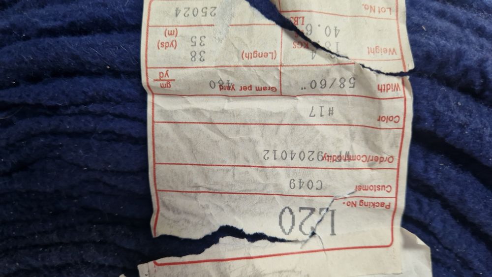 Polar granatowy szer.150 cm.