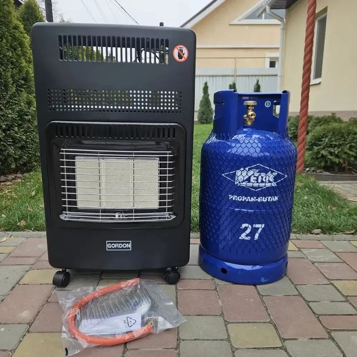 ТОП | Потужний газовий обігрівач 4200W Німеччина обогреватель балон
