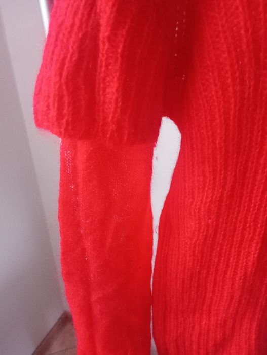 Golf półgolf sweter moher wełna M/L