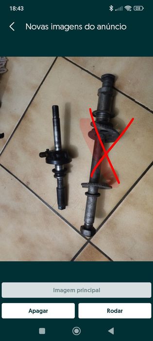 Veio completo roda frente  DTR 125